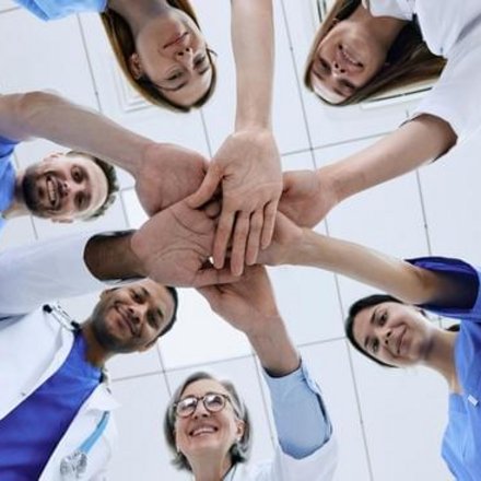 Therapeuten-Team — Hände, die helfen